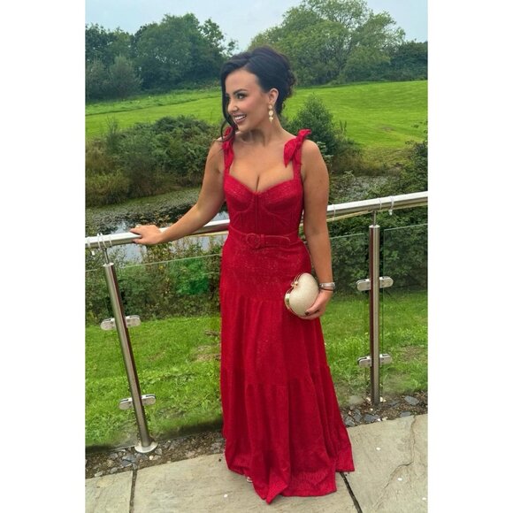 Nadine Merabi Miranda Red Dress XS NWT - Picture 8 of 14